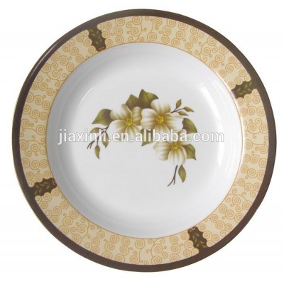 Round 8'' melamine dinner plate homeware daily use pie plate