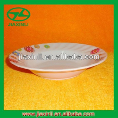 7'' Deep Melamine Rice Plate With Wave