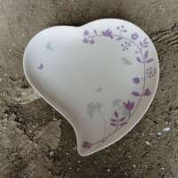 9.5''Heart-shaped plates,9.5porcelain pattern dinner plates